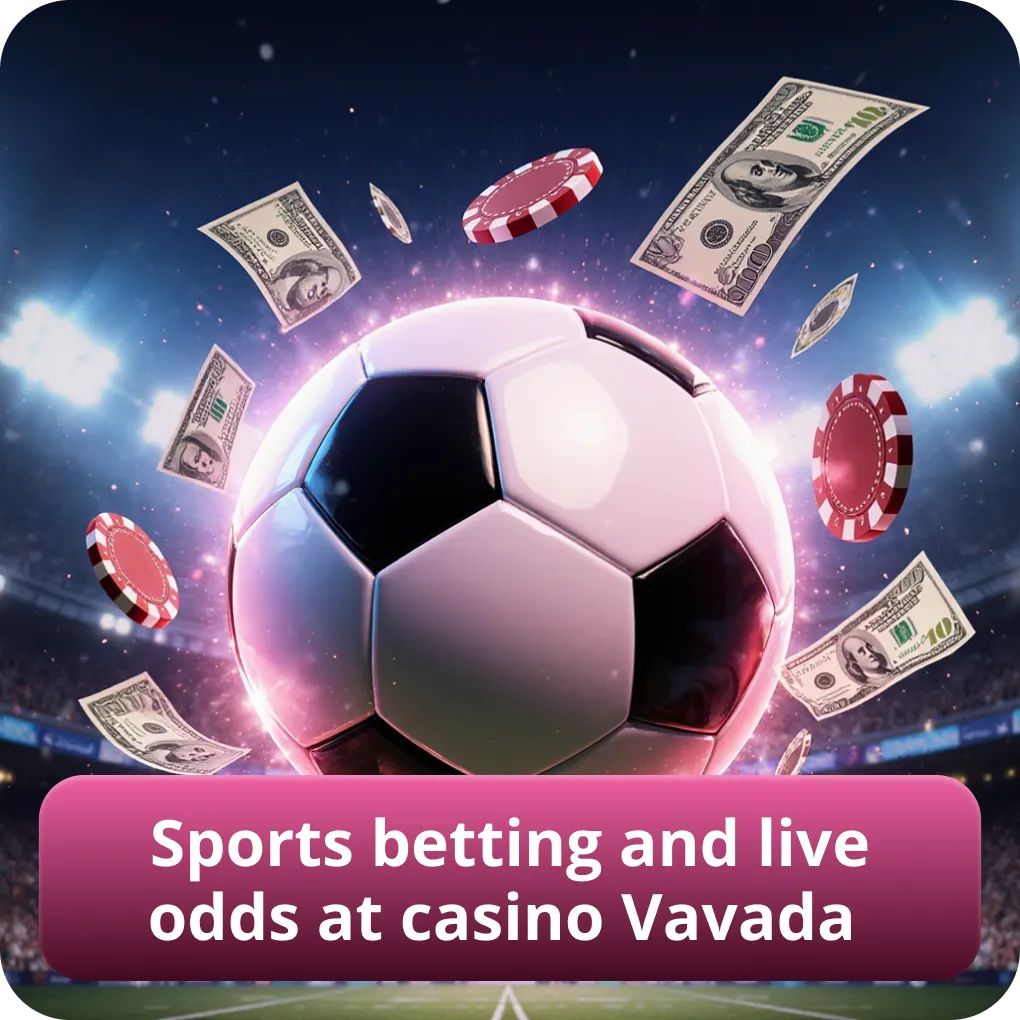 Sports betting and live odds at casino Vavada
