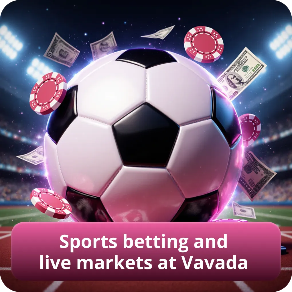 Sports betting and live markets at Vavada